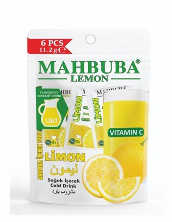 Mahbuba Limon Aromalı İçeçek Tozu 11.2 gr 6'lı