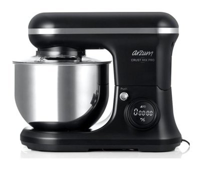 Arzum AR1178 Crust Mix Pro Paslanmaz Çelik 1200 W 5 lt Standlı Hamur Yoğurma ve Mutfak Şefi Beyaz