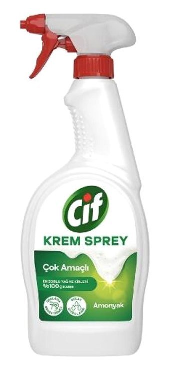 Cif Sprey Krem Mutfak ve Banyo Temizleyici 6x750 ml
