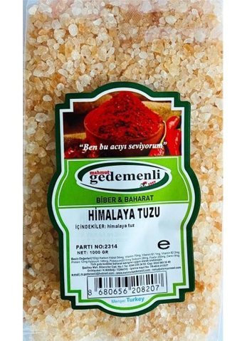 Gedemenli İyotsuz Himalaya Tuzu Paket 1 kg