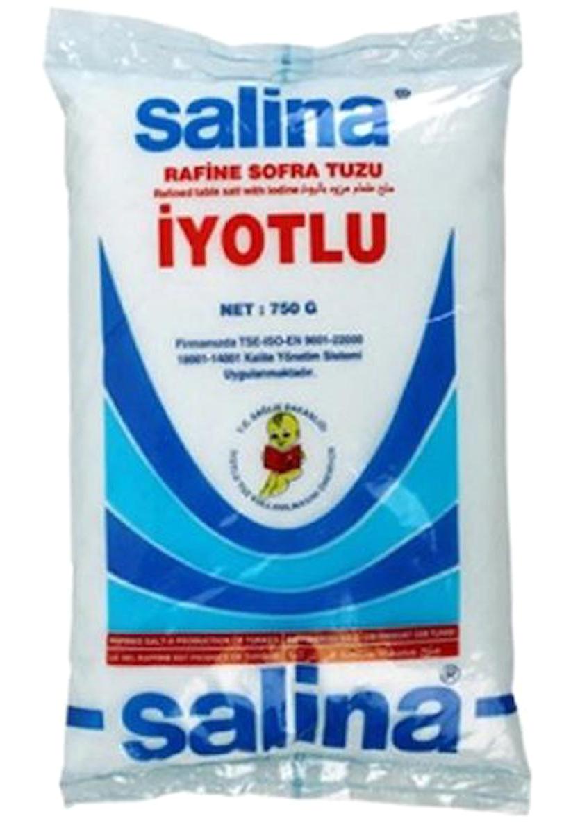 Salina İyotlu Kaya Sofra Tuzu Paket 4x750 gr