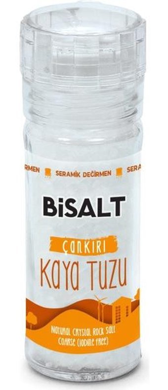 Bisalt Çankırı İyotsuz Kristal Kaya Tuzu Değirmen 110 gr