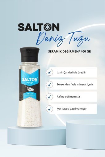 Salton İyotsuz Kristal Deniz Tuzu Değirmen 325 gr