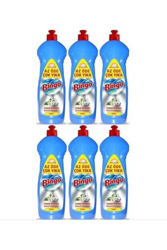 Bingo Limon Kokulu El Bulaşık Deterjanı 6x730 ml