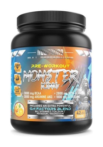 Nutriking Monster King Pre-workout Portakal Aromalı Aminoasit 420 gr Toz