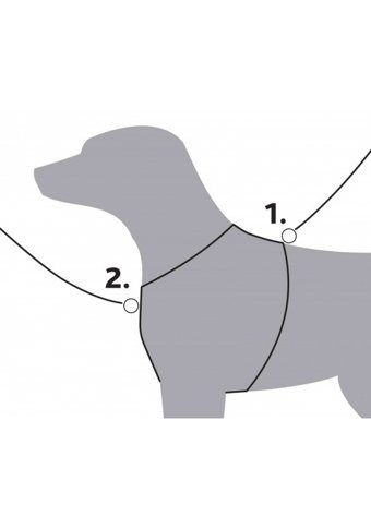 Trixie Premium Ayarlanabilir 95-120 cm Göğüs Sırt Tasması Köpek Tasması Mavi