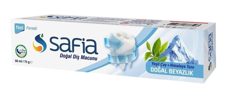 Safia Doğal Yeşil Çay Organik Florürsüz Diş Macunu 100 ml