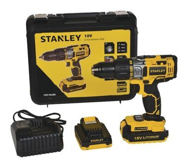 Stanley Stdc18Lhbk-Tr 18 V 2 Ah Darbeli Çift Akülü Vidalama Makinesi