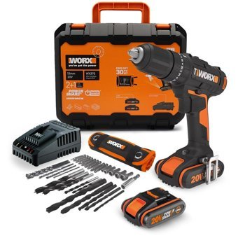 Worx Wx370 1.4 V 2 Ah Darbeli Çift Akülü Vidalama Makinesi