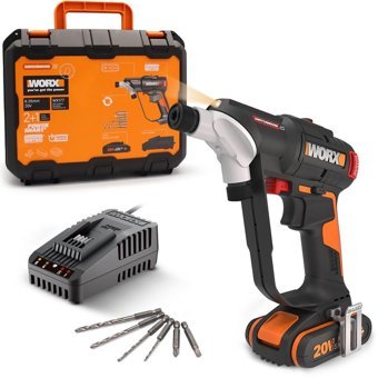 Worx Wx177 20 V 2 Ah Kömürsüz Çift Akülü Vidalama Makinesi