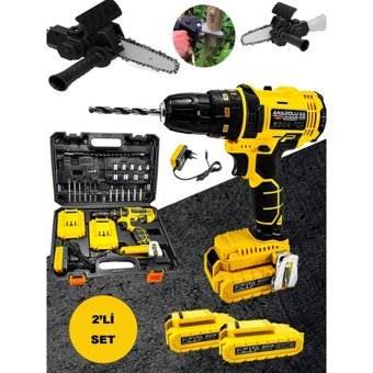 Anadolu Strong 24 V 2 Ah Kömürsüz Darbeli Çift Akülü Vidalama Makinesi