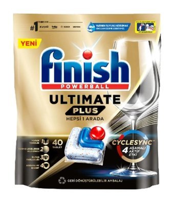 Finish Ultimate Plus Hepsi 1 Arada Tablet Bulaşık Makinesi Deterjanı 24x40 Adet