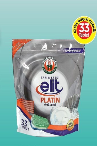 Elit Platin Güçlü Etki Tablet Bulaşık Makinesi Deterjanı 33 Adet