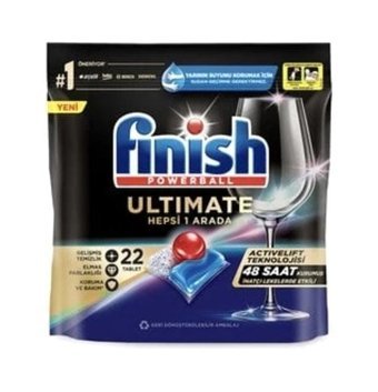 Finish Ultimate Hepsi Bir Arada Tablet Bulaşık Makinesi Deterjanı 22 Adet