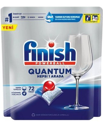 Finish Powerball Quantum Hepsi Bir Arada Bulaşık Makinesi Deterjanı 5x72 Adet