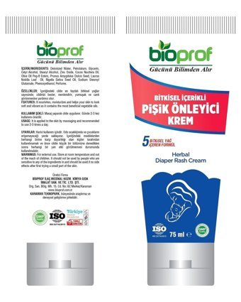 Bioprof Parfümsüz Parabensiz Pişik Kremi 75 ml