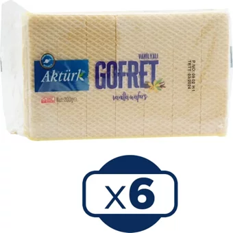 Aktürk Sade Gofret 6x200 gr
