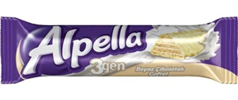 Ülker Alpella 3gen Beyaz Çikolatalı Gofret 24x28 gr