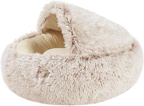 Irfora Yıkanabilir Tek Fonksiyonlu 35x24x4 cm Üstü Kapalı Kedi Yatağı Kahverengi