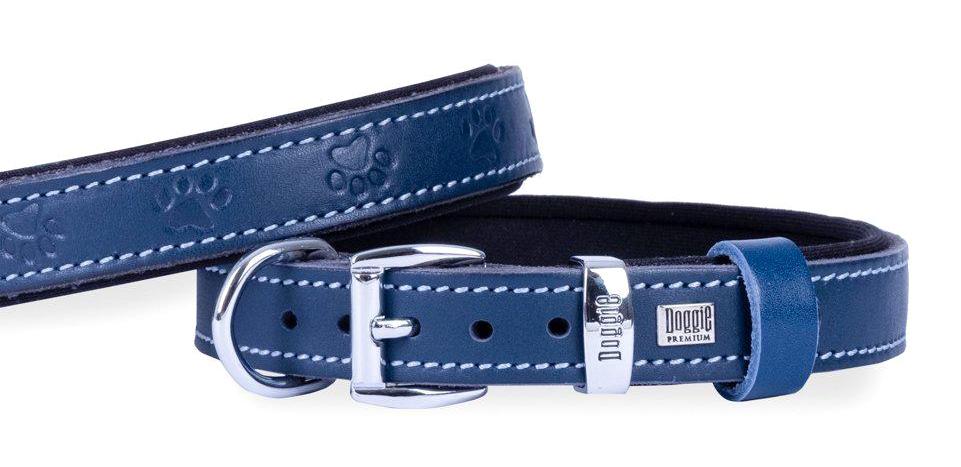Doggie Patili Ayarlanabilir 30-35 cm Boyun Köpek Tasması Mavi