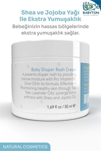 Babyton Vitaminli Parfümsüz Parabensiz Pişik Kremi