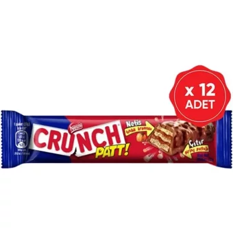 Nestle Crunch Patt Çikolatalı Gofret 12x27 gr