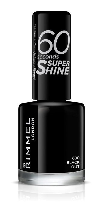 Rimmel London 900 Rita's Black Siyah Parlak Oje
