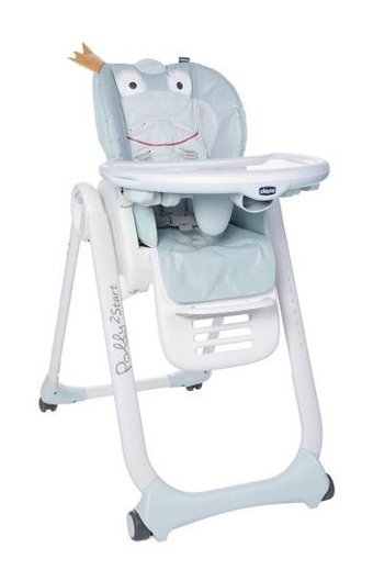Chicco Polly Alüminyum - Plastik 5 Noktalı Emniyet Kemeri 15 kg Kapasiteli Tekerlekli Tepsili Oturaklı Yükselticili Katlanır Portatif Mama Sandelyesi Mavi