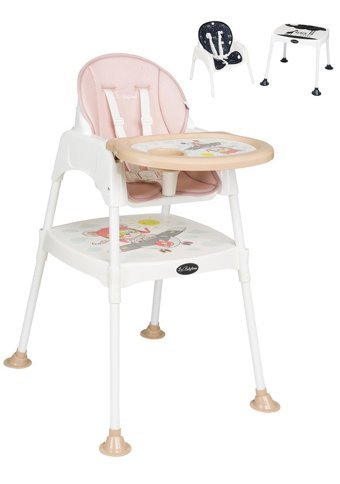 Baby Home Bh-1450 Alüminyum - Plastik 5 Noktalı Emniyet Kemeri 15 kg Kapasiteli Tekerleksiz Tepsili Oturaklı Portatif Mama Sandelyesi Antrasit