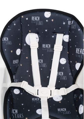 Baby Home Bh-1450 Alüminyum - Plastik 5 Noktalı Emniyet Kemeri 15 kg Kapasiteli Tekerleksiz Tepsili Oturaklı Portatif Mama Sandelyesi Antrasit