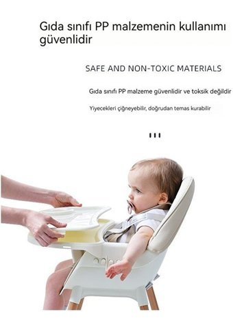 Yy Alüminyum - Plastik 5 Noktalı Emniyet Kemeri 15 kg Kapasiteli Tekerleksiz Tepsili Oturaklı Katlanır Portatif Mama Sandelyesi Yeşil