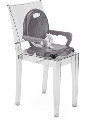 Chicco Pocket Metal 3 Noktalı Emniyet Kemeri 15 kg Kapasiteli Tekerleksiz Sandalye Üstü Tepsili Oturaklı Yükselticili Katlanır Portatif Mama Sandelyesi Siyah