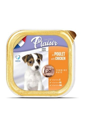 Plaisir Pate Tavuk Aromalı Ezme Yavru Köpek Maması 150 gr Tekli