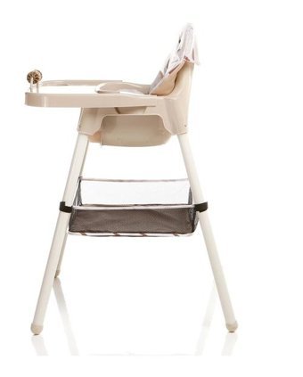 Baby Plus Tako Alüminyum - Plastik 3 Noktalı Emniyet Kemeri 25 kg Kapasiteli Tekerleksiz Tepsili Oturaklı Katlanır Portatif Mama Sandelyesi Antrasit