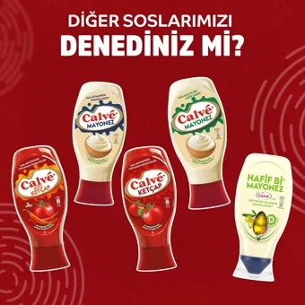 Calve Acısız Ketçap 600 gr + Mayonez 540 gr + Ranch Sos 245 gr