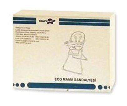 Comfymax Eco Plastik 5 Noktalı Emniyet Kemeri 15 kg Kapasiteli Tekerleksiz Tepsili Oturaklı Katlanır Portatif Mama Sandelyesi Yeşil