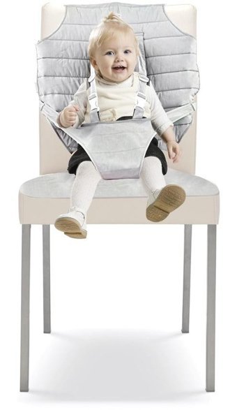 Babyjem Bgt Elyaf - Pamuk 2 Noktalı Emniyet Kemeri 15 kg Kapasiteli Tekerleksiz Oturaklı Oyuncaklı Katlanır Portatif Mama Sandelyesi Çok Renkli