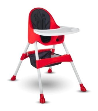 Babyhope Bh-7001 Çelik 5 Noktalı Emniyet Kemeri 20 kg Kapasiteli Tekerleksiz Tepsili Oturaklı Katlanır Portatif Mama Sandelyesi Kahverengi