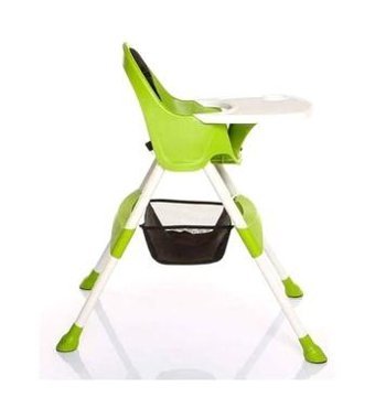 Babyhope Bh-7001 Çelik 5 Noktalı Emniyet Kemeri 20 kg Kapasiteli Tekerleksiz Tepsili Oturaklı Katlanır Mama Sandelyesi Pembe-Siyah