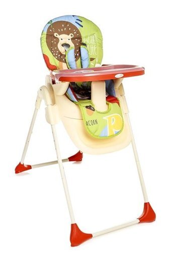 Baby Plus Sweet Alüminyum - Plastik 5 Noktalı Emniyet Kemeri 15 kg Kapasiteli Tekerleksiz Tepsili Oturaklı Yükselticili Katlanır Portatif Mama Sandelyesi Yeşil
