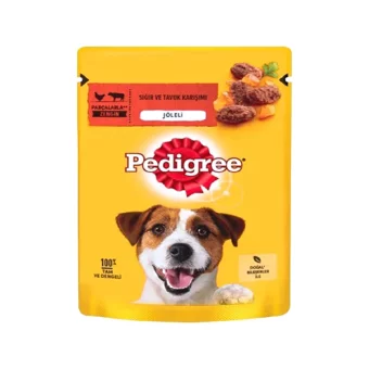 Pedigree Pouch Sığır ve Tavuk Aromalı Jöleli Yetişkin Köpek Maması 100 gr Tekli