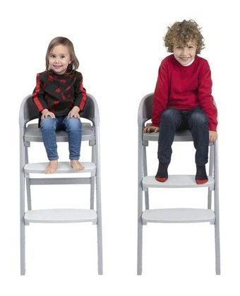 Chicco Crescendo Alüminyum - Plastik 5 Noktalı Emniyet Kemeri 15 kg Kapasiteli Tekerleksiz Tepsili Oturaklı Yükselticili Katlanır Portatif Mama Sandelyesi Gri