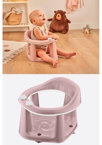 Flosoft Plastik 13 kg Kapasiteli Tekerleksiz Oturaklı Mama Sandelyesi Pembe