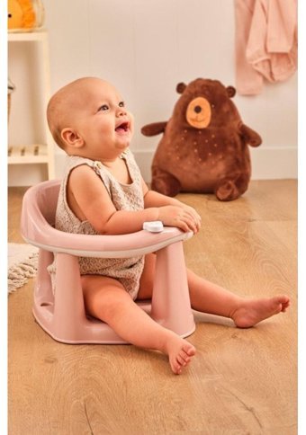 Flosoft Plastik 13 kg Kapasiteli Tekerleksiz Oturaklı Mama Sandelyesi Pembe
