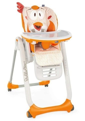 Chicco Polly Alüminyum - Plastik 5 Noktalı Emniyet Kemeri 15 kg Kapasiteli Tekerlekli Tepsili Oturaklı Katlanır Portatif Mama Sandelyesi