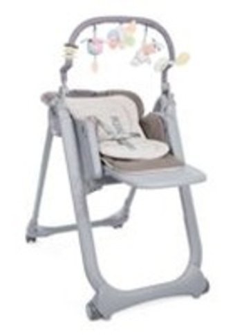 Chicco Polly Magıc Metal 5 Noktalı Emniyet Kemeri 15 kg Kapasiteli Tekerlekli Tepsili Oturaklı Yükselticili Oyuncaklı Katlanır Portatif Mama Sandelyesi