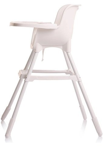 Baby Plus Pizza Plastik 3 Noktalı Emniyet Kemeri 20 kg Kapasiteli Tekerleksiz Tepsili Oturaklı Portatif Mama Sandelyesi Beyaz