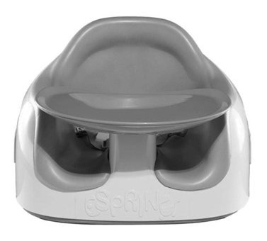 Perbebe Multi Seat Plastik 15 kg Kapasiteli Tekerleksiz Sandalye Üstü Tepsili Oturaklı Oyuncaklı Katlanır Portatif Mama Sandelyesi Gri