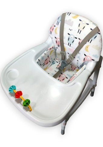 Cherry Baby Elyaf 13 kg Kapasiteli Tekerleksiz Oturaklı Katlanır Mama Sandelyesi Çok Renkli