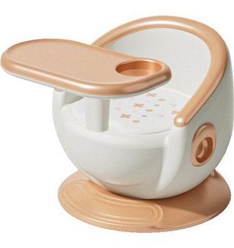 Happyplanet Kkq-oi Alüminyum - Plastik 15 kg Kapasiteli Tekerleksiz Sandalye Üstü Tepsili Oturaklı Portatif Mama Sandelyesi Kırmızı - Gümüş